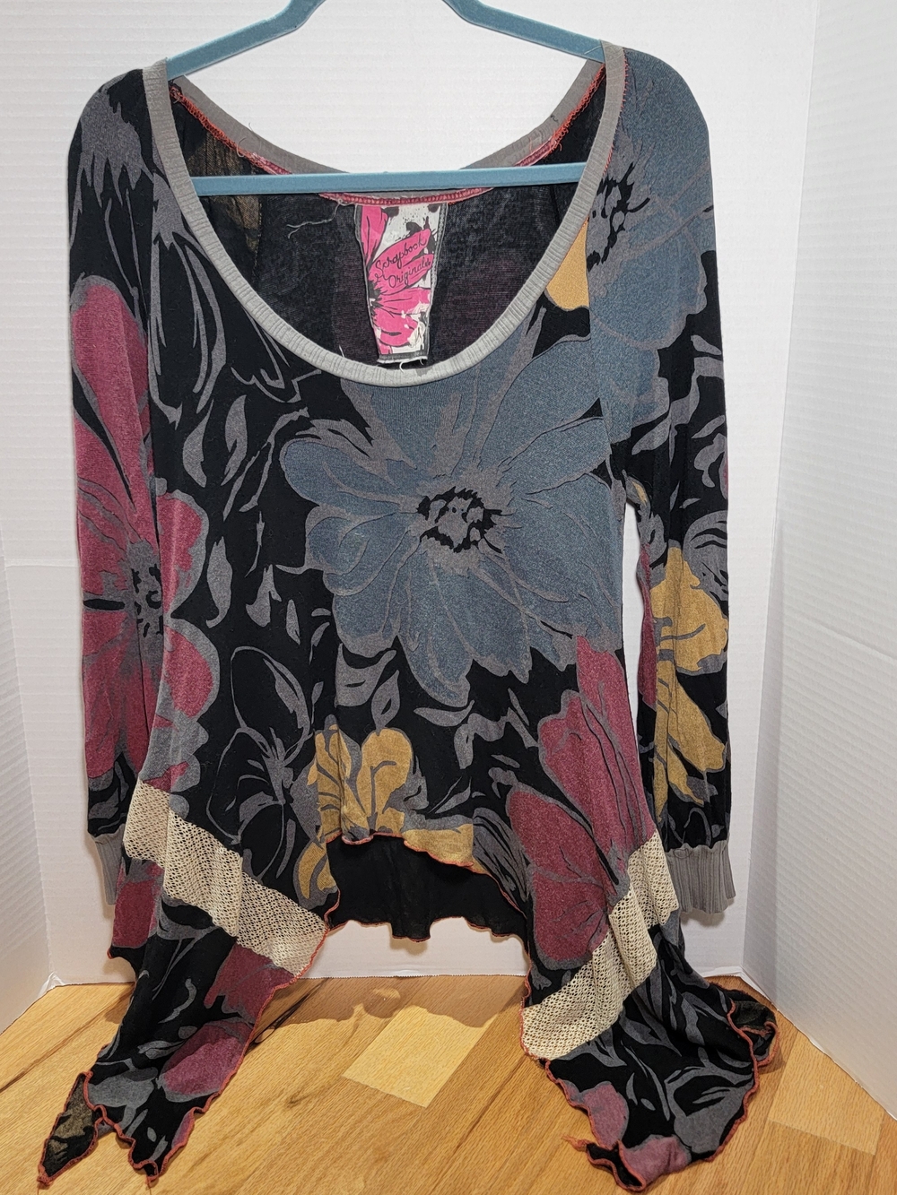 Y2k Fluttery Fairycore Floral Top Large